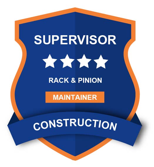 Assessment checklist Star Level 4 for Construction rack and pinion products - Maintainer Track